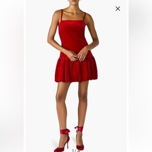 NWT Steve Madden - Ted Velvet Giovanna Bubble Hem Minidress